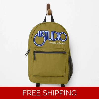 Le Studio Backpack Gold White & Blue Logo TOS